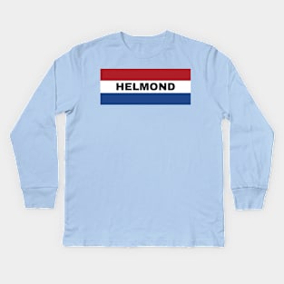 Helmond City in Dutch Flag Kids Long Sleeve T-Shirt